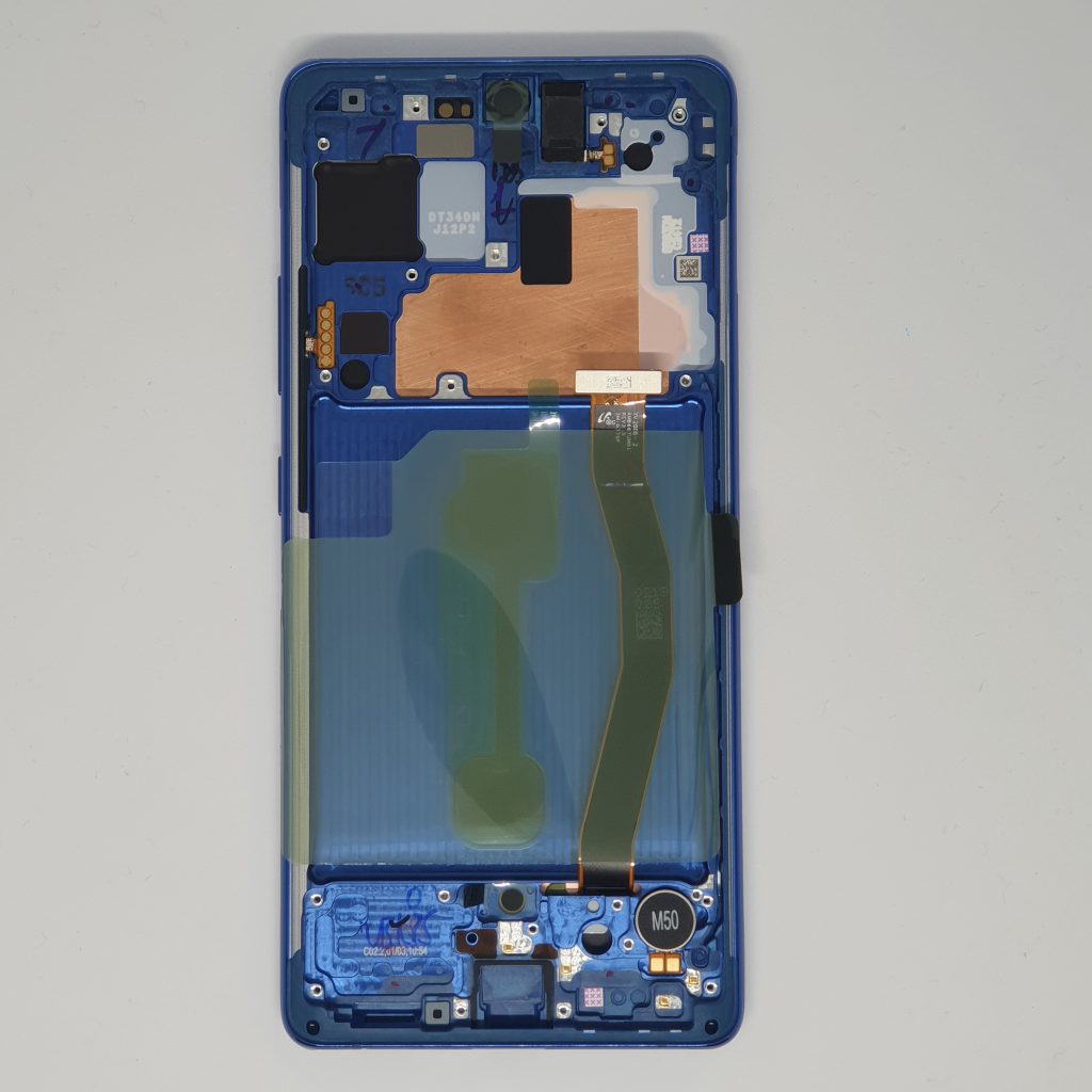 Samsung Galaxy S10 Lite kijelző lcd kék gyári