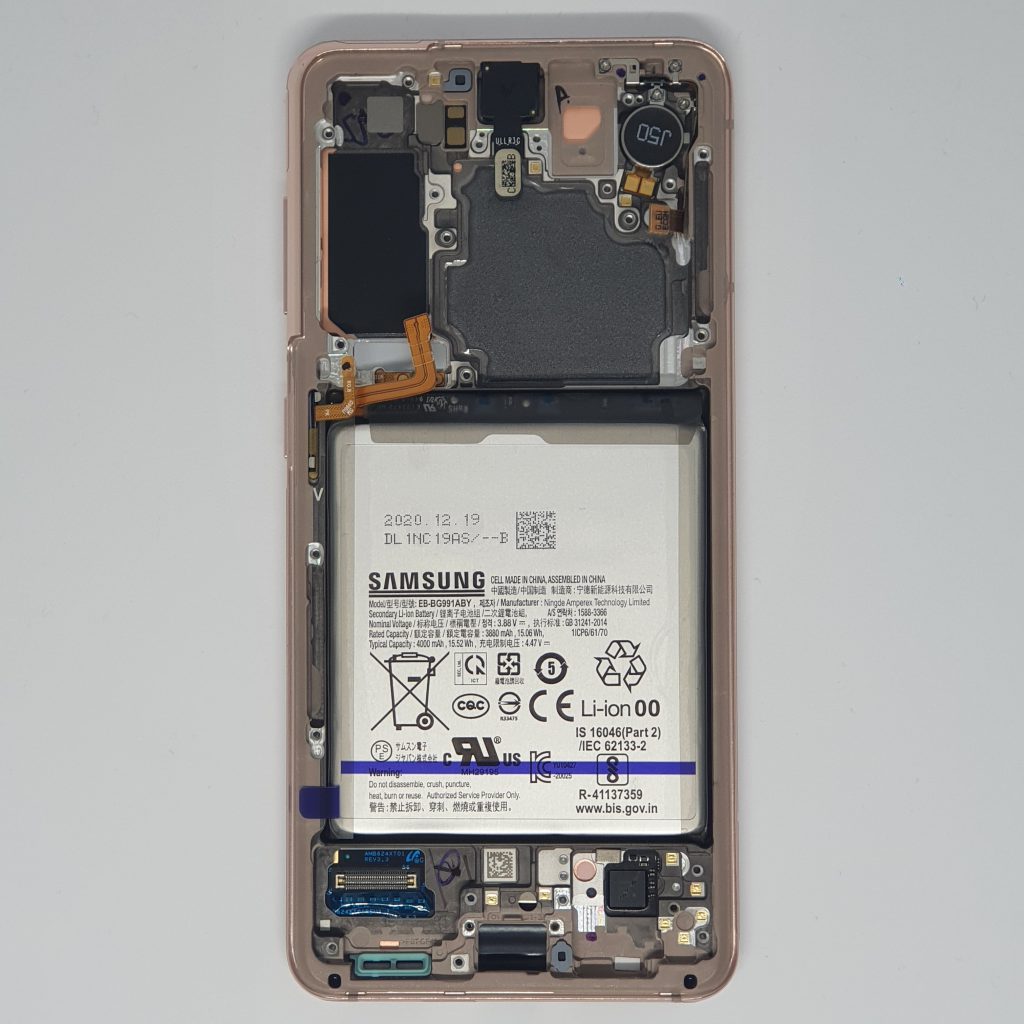 Samsung Galaxy S21 5G (G991) kijelző lcd gyári violet