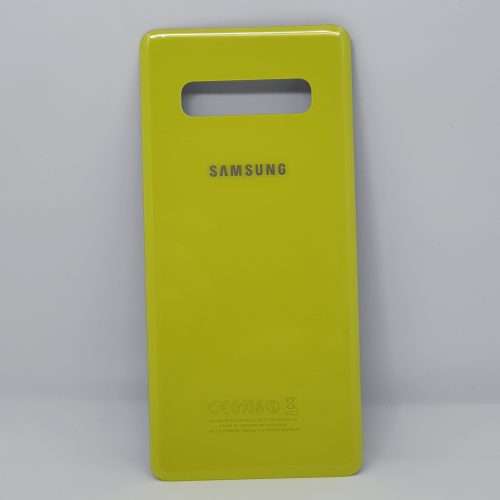 Samsung Galaxy S10 Plus (G975) akkufedél hátlap sárga