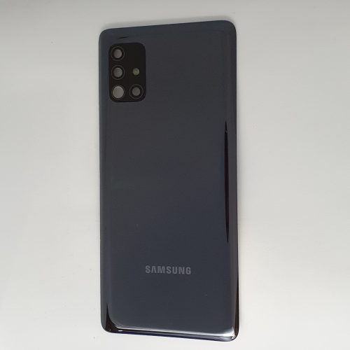 Samsung Galaxy A51 5G (A516) akkufedél hátlap kamera lencsével gyári fekete