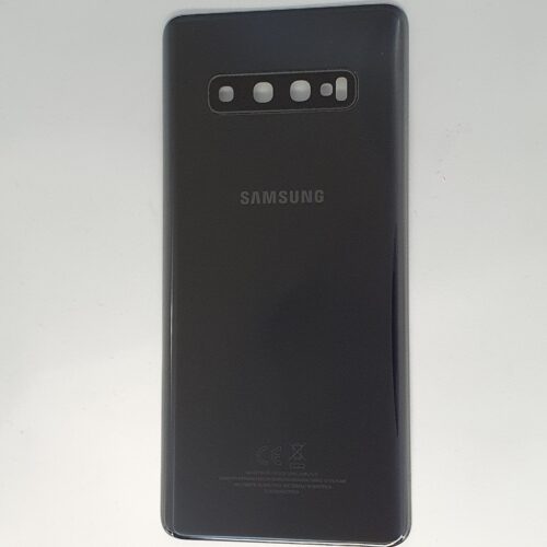 Samsung Galaxy S10 Plus akkufedél hátlap gyári (swap bontott) fekete