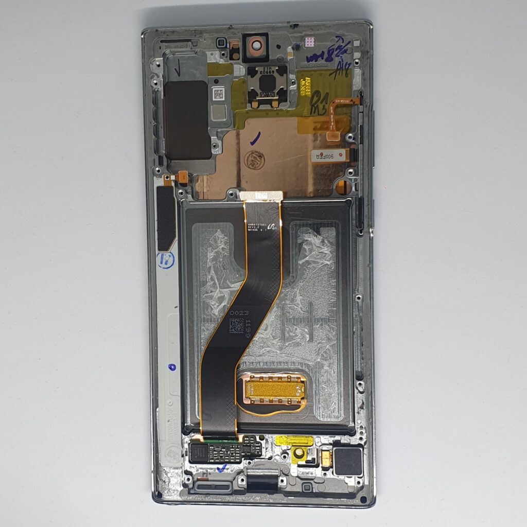 Samsung Note10 plus (N975) kijelző lcd gyári (SWAP bontott) ezüst