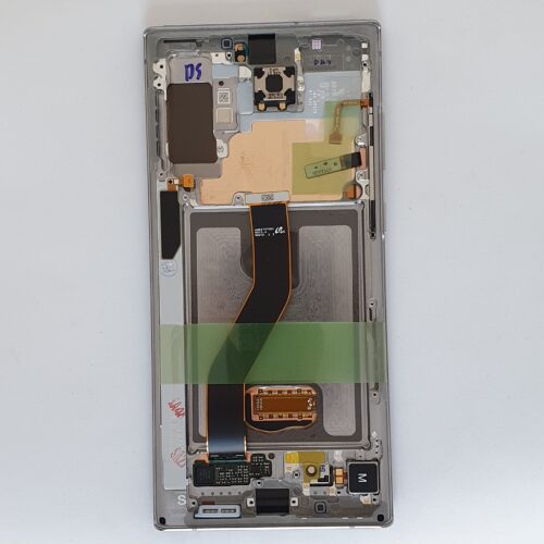 Samsung Note 10 plus (N975) kijelző lcd gyári ezüst