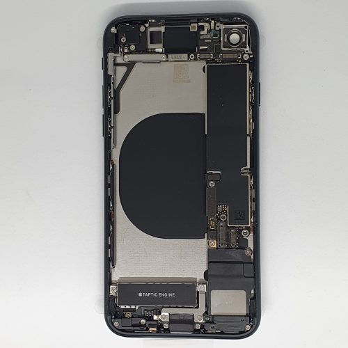 Apple Iphone SE 2020 középső keret hátlappal fekete színben (Swap Bontott)