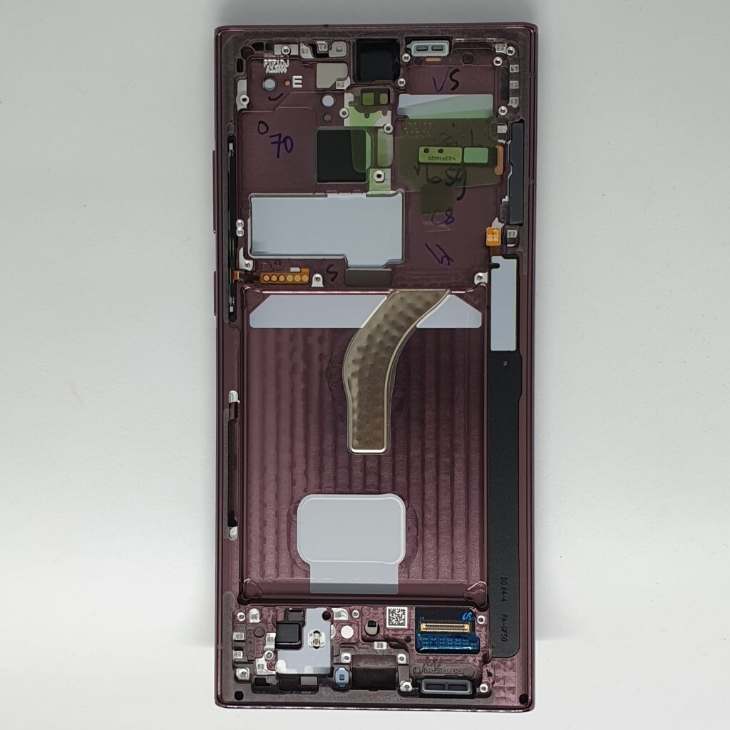 Samsung Galaxy S22 Ultra kijelző lcd gyári lila/burgundy