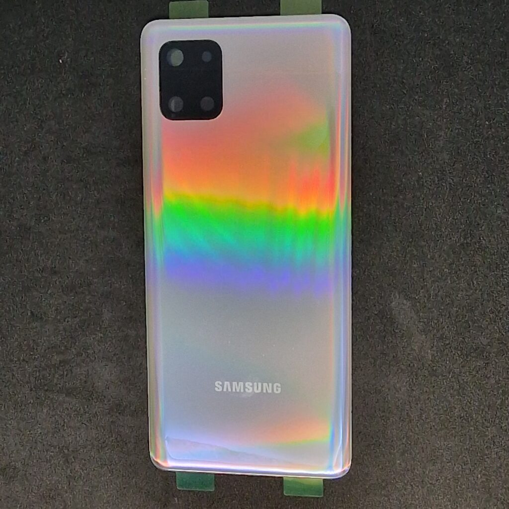 Samsung Galaxy Note 10 Lite (N770) akkufedél hátlap kamera lencsével fehér