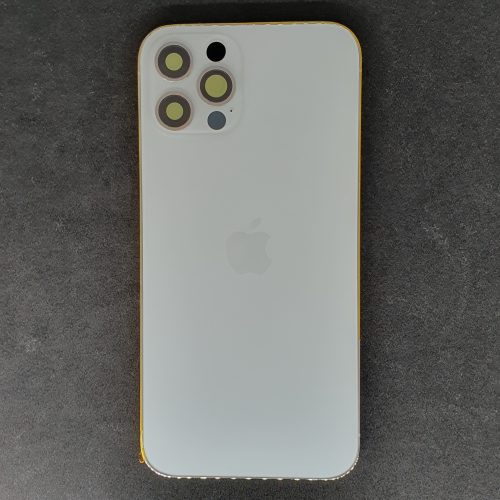 Iphone 12 Pro középső keret hátlappal fehér