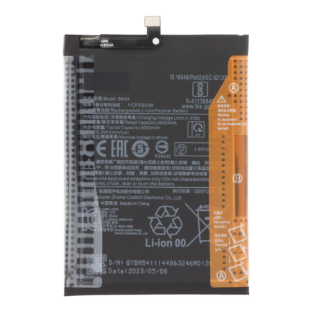 Xiaomi Redmi Note 9 5G/Note 9T akkumulátor BM54 5.000mAh OEM