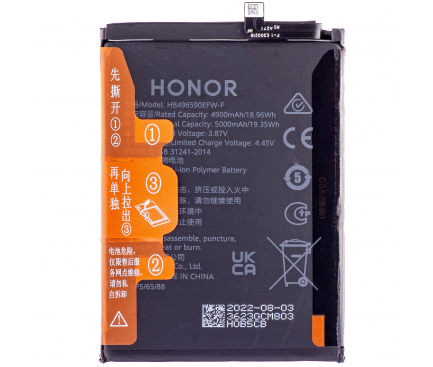 Honor Honor 70 Lite/X6/X7 akkumulátor HB496590EFW 5.000mAh Gyári