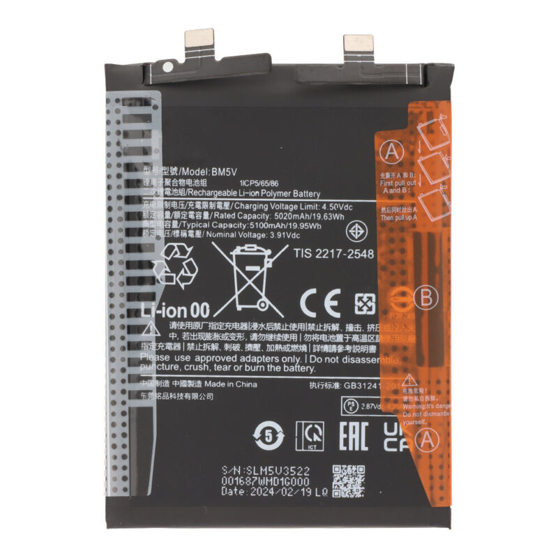 Xiaomi Redmi Note 13 Pro 5G akkumulátor 5.100mAh OEM BM5V